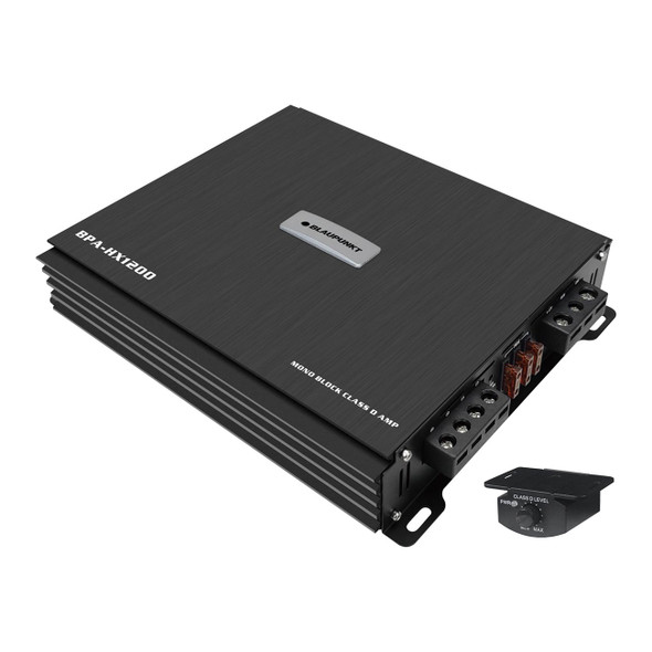 Blaupunkt BPA-HX1200 | HX-Series 1200W Monoblock Subwoofer Amplifier MAIN FRONT ANGLE PHOTO