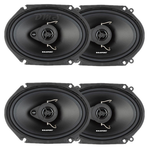 Blaupunkt BPS-E683 | E-Series 6x8 Inch 60W 4 Ohm 3-Way Coaxial Speakers (4 Pack) MAIN PHOTO