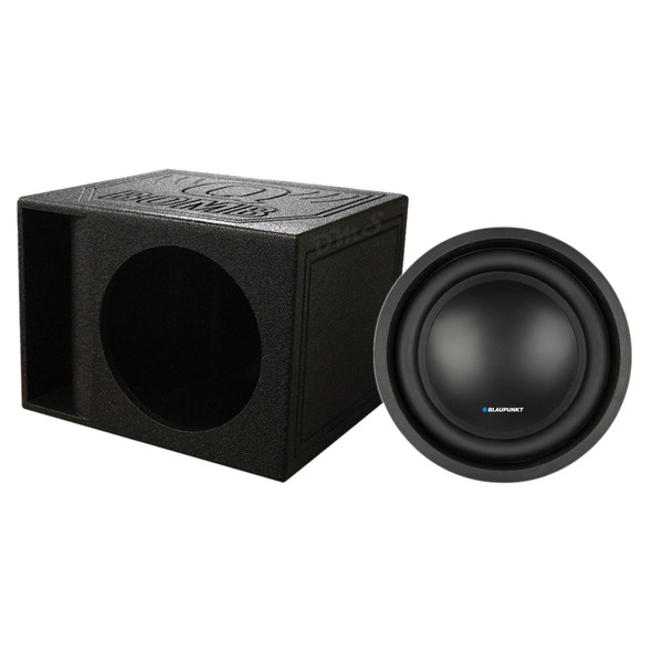 Blaupunkt X-Series 12 Package | 12" 1000W D4 Subwoofer & QBomb Kerf Ported Box MAIN PHOTO