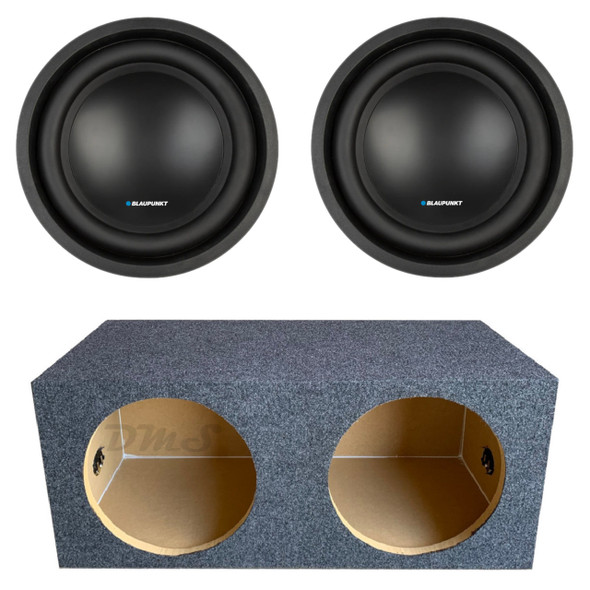 Blaupunkt X-Series 12 Package | Dual 12" 1000W D4 Subwoofers & QPower Sealed Box MAIN PHOTO