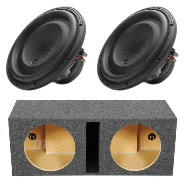 DB Drive DX Series 12 Package | Dual 12" 1200W D2 Subwoofers & QPower HD Ported Box MAIN PHOTO
