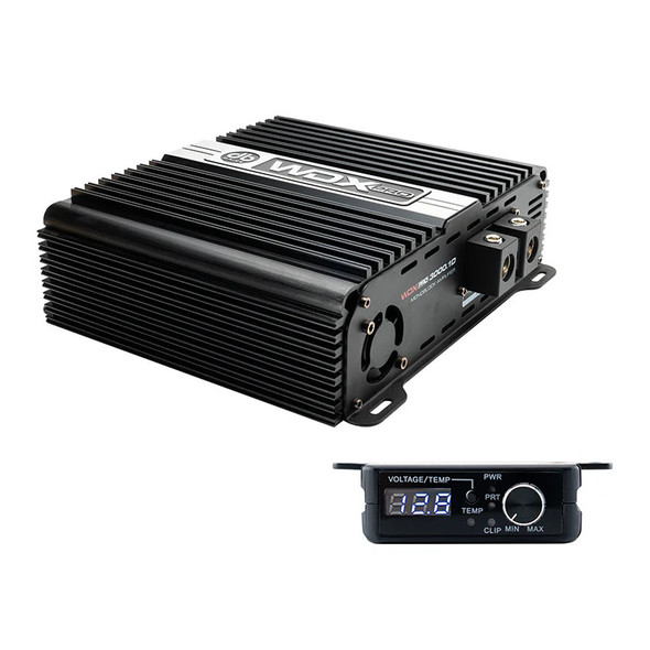 DB Drive WDX PRO Series 3000W Full Range Monoblock Amplifier | WDX PRO3000.1D ANGLED PHOTO