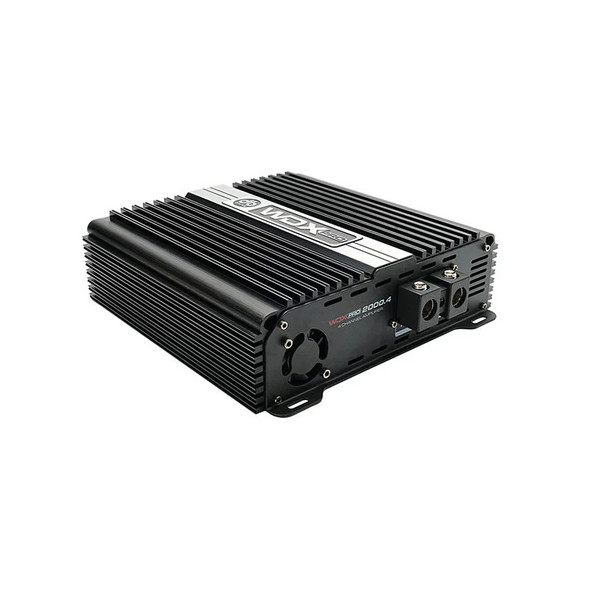 DB Drive WDX PRO Series 2000W 4 Channel Full Range Amplifier | WDX PRO2000.4 ANGLED PHOTO