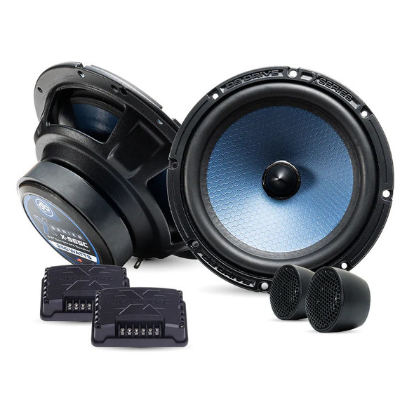 DB Drive X Series 6.5 Inch 250W 4 Ohm 2-Way Component Speakers Kit | X-S65C