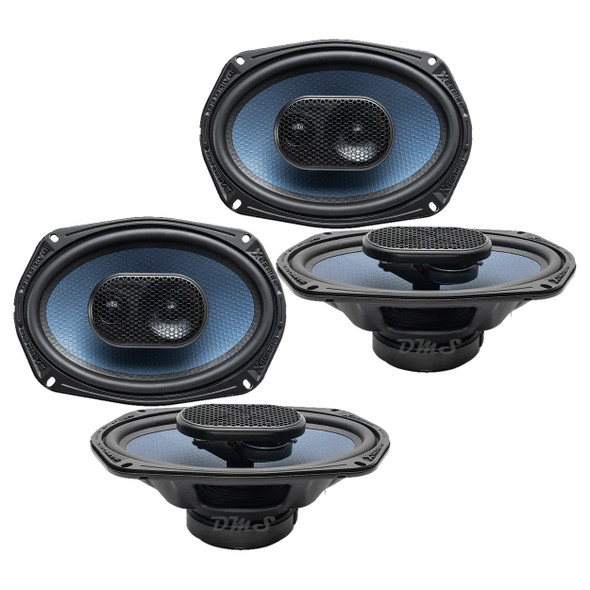 DB Drive X Series 6x9 Inch 400W 4 Ohm 3-Way Coaxial Speakers | X-S69 (4 Pack)
