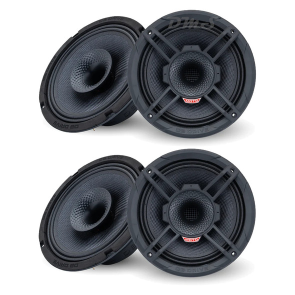 DB Drive WDX MOTO Series 8 Inch 550W 4 Ohm 2-Way Coaxial Speakers | WDX8MOTO-CDX (4 Pack)
