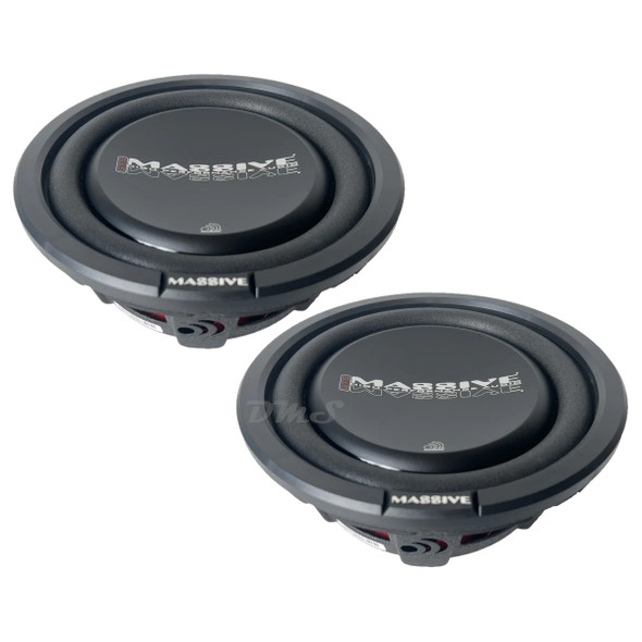 Massive Audio GTS Series 8 Inch 400W DVC 4 Ohm Slim Subwoofers | GTS8 (Pair)