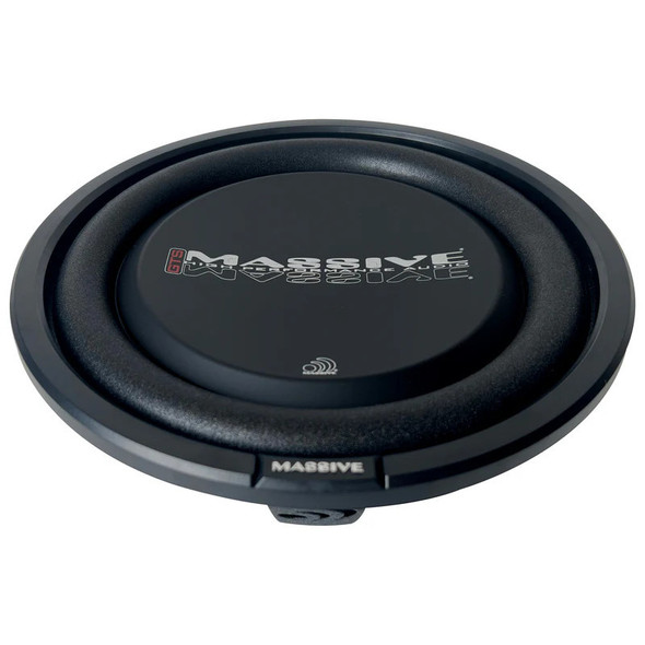 Massive Audio GTS 10 Inch 600W D4 Ohm Slim Subwoofer & QPower Ported Slim Box