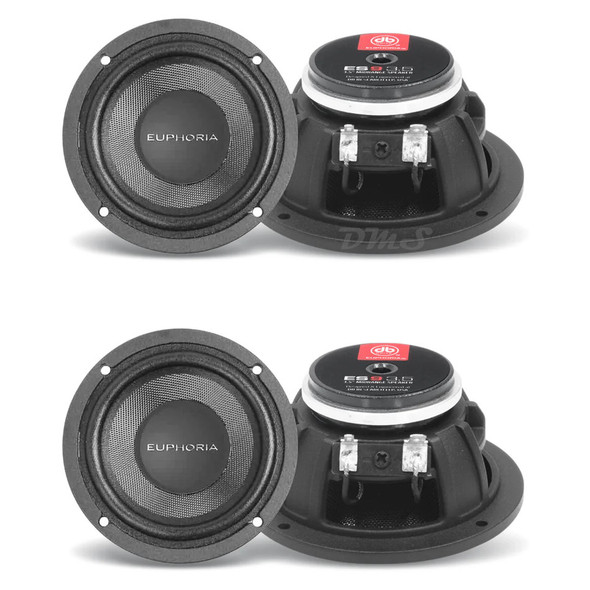 DB Drive Euphoria ES9 35 | 3.5 Inch 300W 4 Ohm NEO Midrange Speakers (4 Pack)