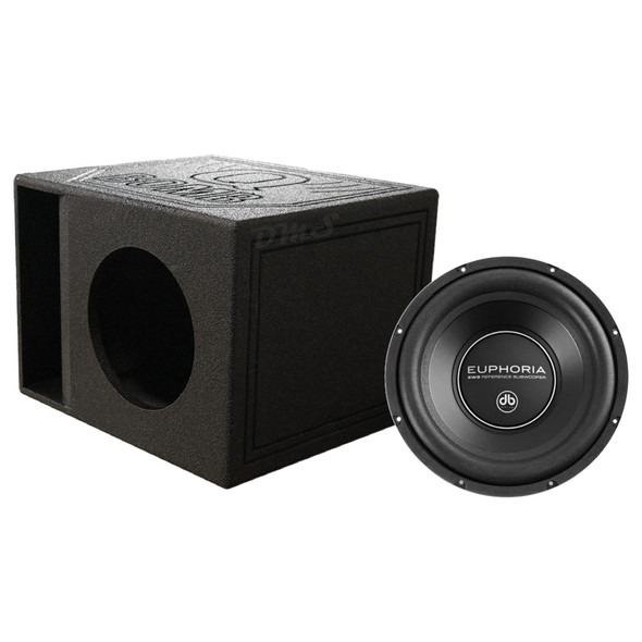 DB Drive Euphoria EW3 10D4 Package | 10 Inch 750W D4 Ohm Subwoofer & QBomb Kerf Ported Box