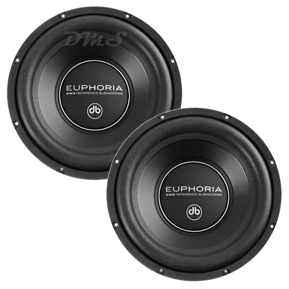 DB Drive Euphoria EW3 12D4 | 12 Inch 750W DVC 4 Ohm Subwoofers (Pair)