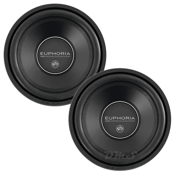 DB Drive Euphoria EW5 10D4 | 10 Inch 1000W DVC 4 Ohm Subwoofers (Pair)
