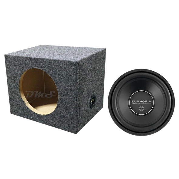 DB Drive Euphoria EW5 10D4 Package | 10 Inch 1000W D4 Ohm Subwoofer & QPower Sealed Box