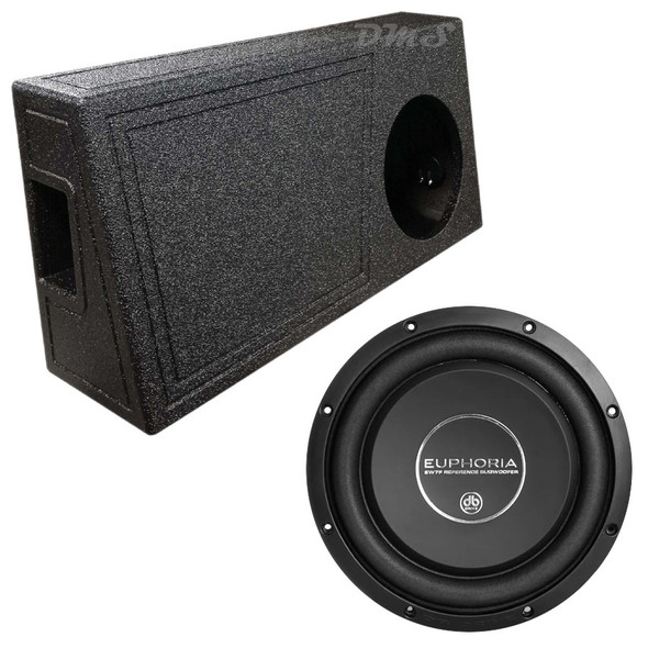 DB Drive Euphoria EW7 10F Package | 10" 1000W D4 Ohm Slim Subwoofer & QBomb Ported Truck Box