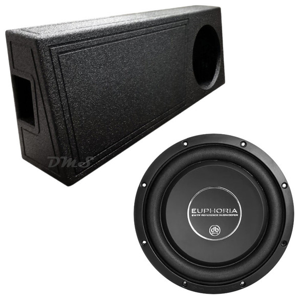 DB Drive Euphoria EW7 12F Package | 12" 1000W D4 Ohm Slim Subwoofer & QBomb Ported Truck Box