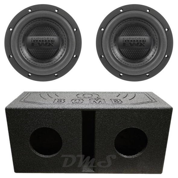 DB Drive Euphoria EWX NEO 6.5 Package | Dual 6.5" 500W D4 Subwoofer & QBomb Ported Box MAIN PHOTO