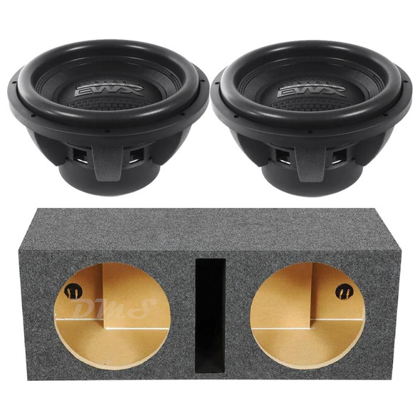 DB Drive Euphoria EWXB 12 Package | Dual 12" 2500W D4 Subwoofer & QPower HD Ported Box MAIN PHOTO