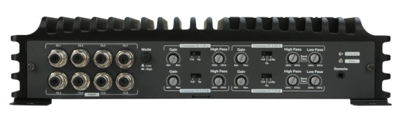 DB Drive Euphoria EA 600W 8 Channel Full Range Amplifier | EA8.600 SIDE PHOTO OF CROSSOVER
