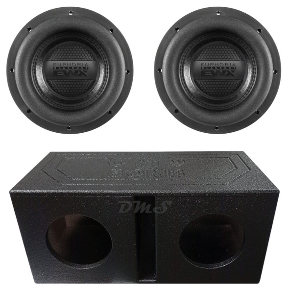 DB Drive Euphoria EWXB 8 Package | Dual 8" 1500W D4 Subwoofers & QBomb Ported Box MAIN PHOTO