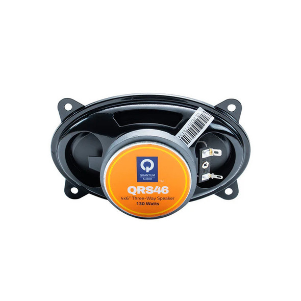 Quantum Audio QRS46 | 4x6 Inch 130W 4 Ohm 3-Way Coaxial Speakers (4 Pack) REAR PHOTO OF MAGNET