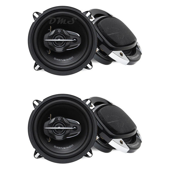 Quantum Audio QRS50 | 5.25 Inch 140W 4 Ohm 3-Way Coaxial Speakers (4 Pack)