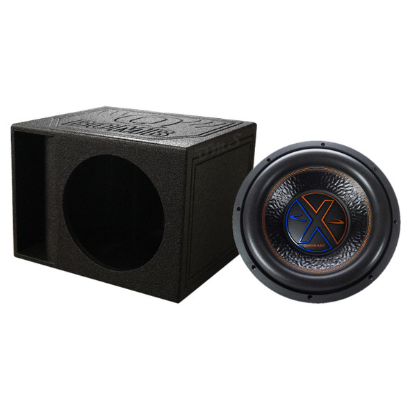 Quantum Audio QWX 12 Inch Package | 4000W Max D4 Ohm Subwoofer & QBomb Kerf Ported Box