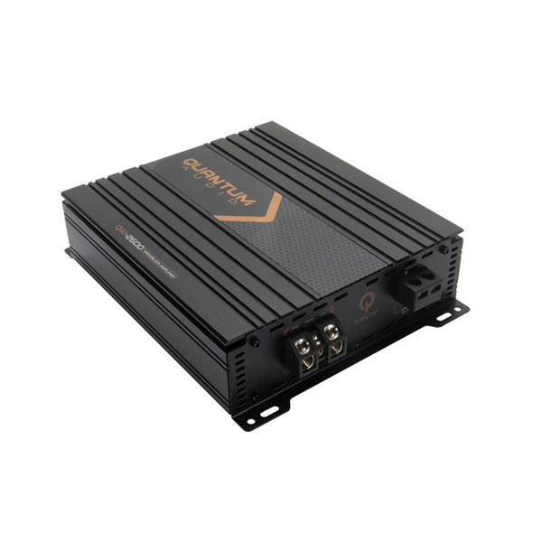 Quantum Audio QA1-2600 | 2600W Max Monoblock Subwoofer Amplifier ANGLED PHOTO