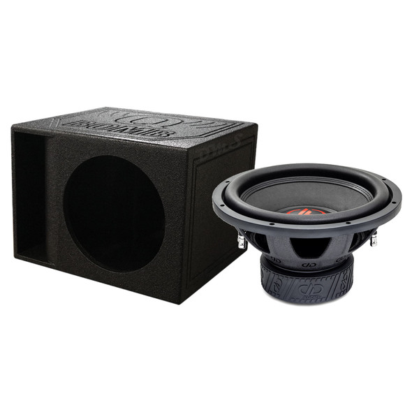 DD Audio 300-Series 312e Package | 12" 1500W D2 Subwoofer & QBomb Kerf Ported Box MAIN PHOTO