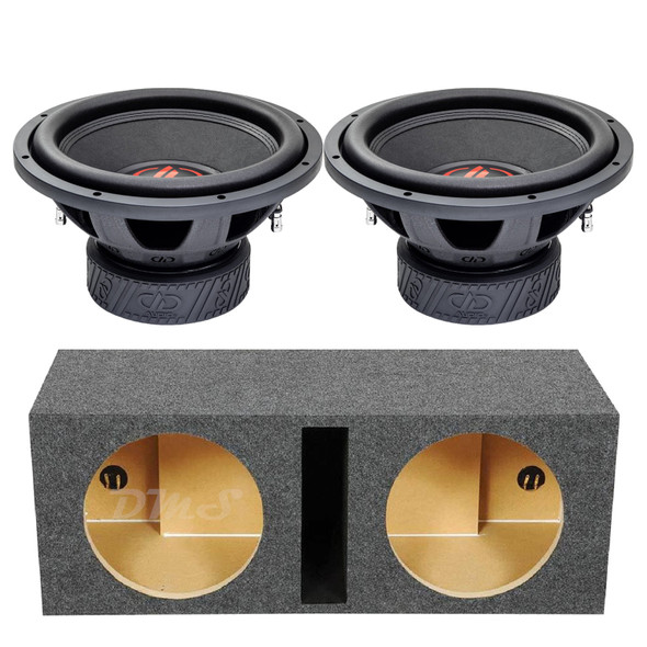 DD Audio 500-Series 512e Package | Dual 12" 2100W D4 Subwoofers & QPower HD Ported Box MAIN PHOTO