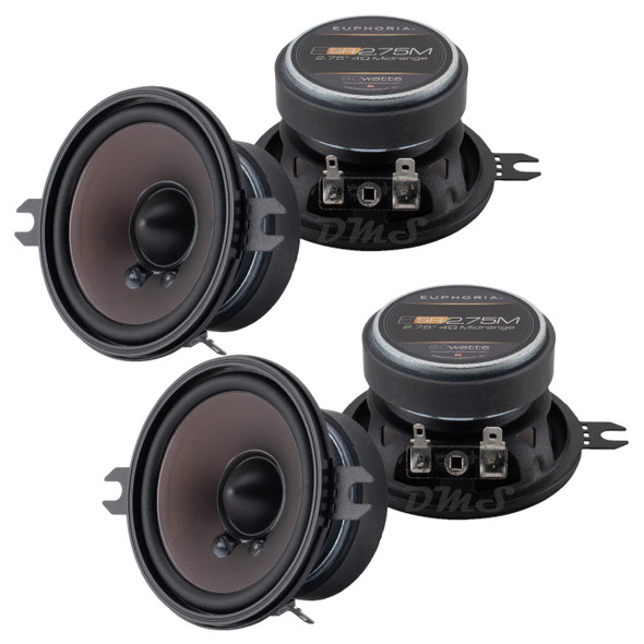 DB Drive Euphoria ESR2.75M | 2.75 Inch 90W 4 Ohm Midrange Speakers (4 Pack)