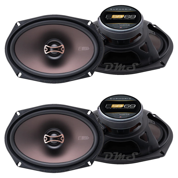 DB Drive Euphoria ESR69 | 6x9 Inch 350W 4 Ohm 2-Way Coaxial Speakers (4 Pack) MAIN PHOTO