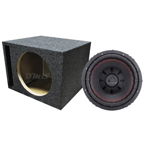 Massive Audio GT 12 Package | 12" 1000W D4 Subwoofer & QPower HD Ported Box MAIN PHOTO
