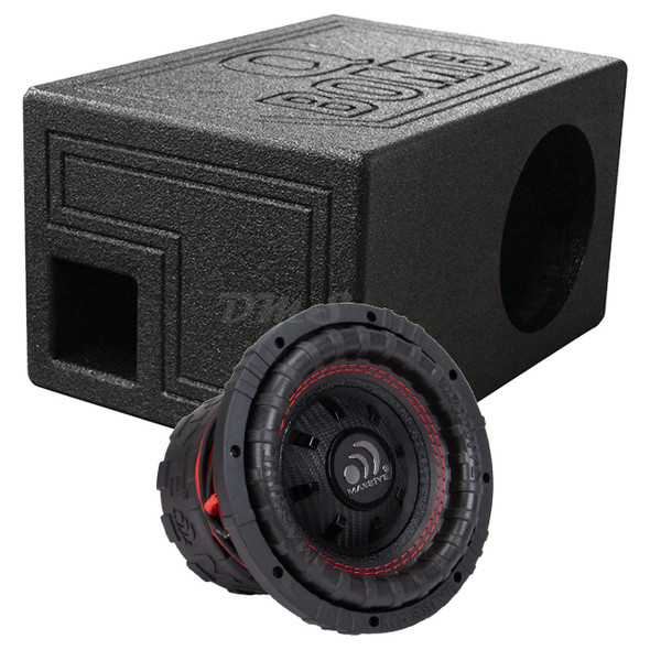 Massive Audio GTR 8 Package | 8" 1000W D2 Subwoofer & QBomb Ported Box