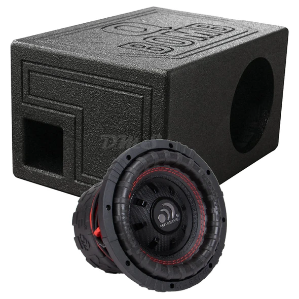 Massive Audio GTR 8 Package | 8" 1000W D2 Subwoofer & QBomb Ported Box MAIN PHOTO