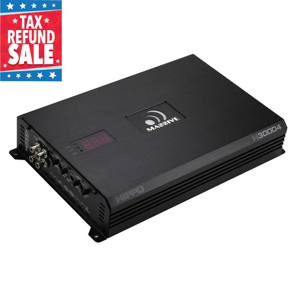 Massive Audio HIPPO H30004 | 2800W RMS 4 Channel Full Range Amplifier TAX SALE MAIN PHOTO