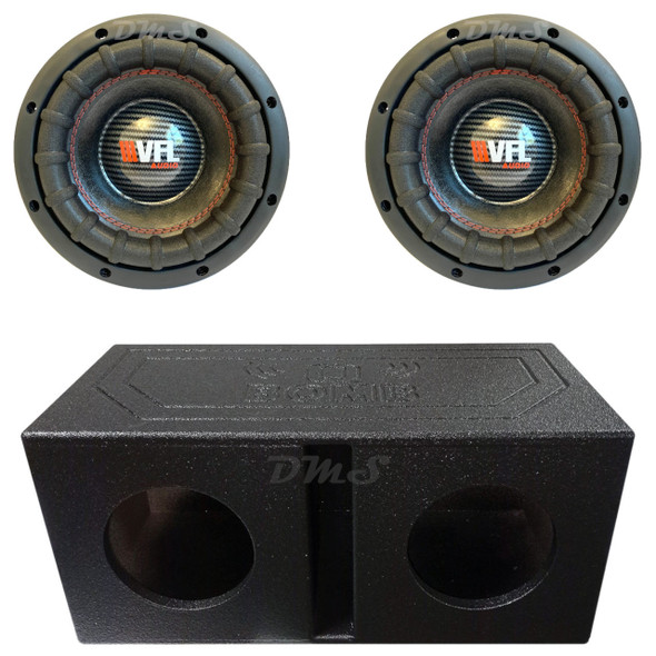 VFL Audio VFL 8 Package | Dual 8" 1600W D2 Subwoofers & QBomb Ported Box