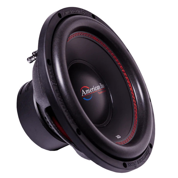 American Bass XO 12 Inch 600W DVC 4 Ohm Subwoofers | XO1244 V2 ANGLED PHOTO OF SUB