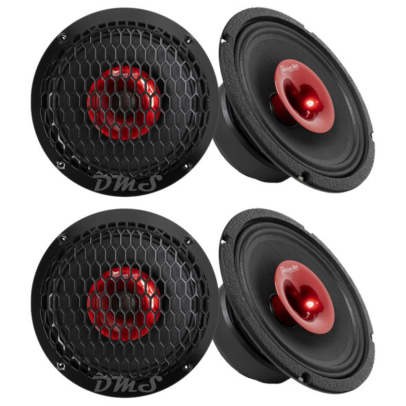 American Bass FLACON Series 8 Inch 600W 4 Ohm Pro Speakers | FALCON-8-MR (4 Pack) MAIN PHOTO