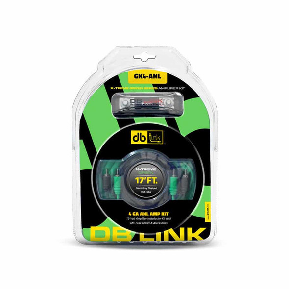 DB Link 4 Gauge 1000W Complete Amplifier Wiring Kit Green | GK4-ANL MAIN PHOTO