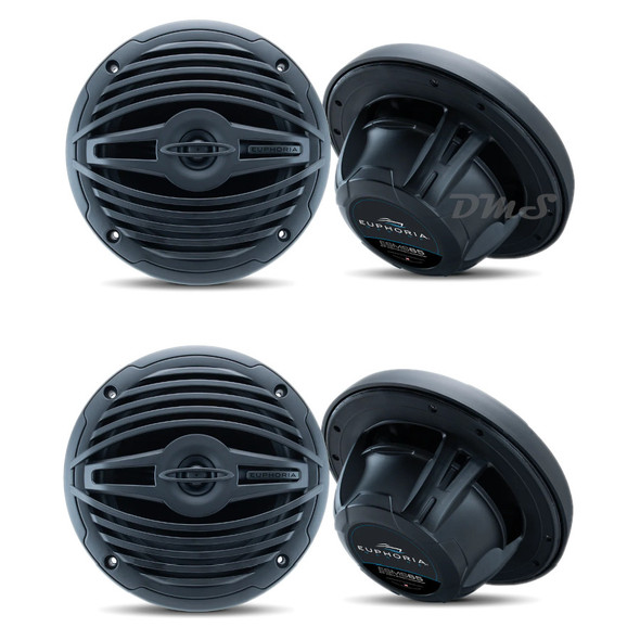 DB Drive Euphoria ESMS65 | 6.5 Inch 175W 4 Ohm 2-Way Coaxial Marine Speakers (4 Pack) MAIN PHOTO