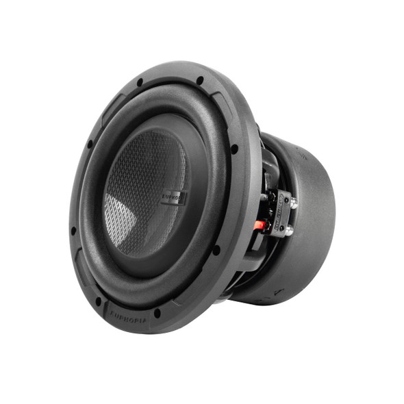 DB Drive Euphoria ERW 8 Package | Dual 8" 800W D4 Subwoofers & QBomb Ported Box ANGLED PHOTO OF SURROUND