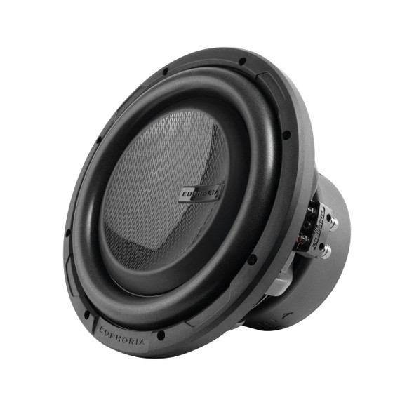 DB Drive Euphoria ERW 10 Package | 10" 1500W D4 Subwoofer & QPower HD Ported Box ANGLED PHOTO OF SURROUND