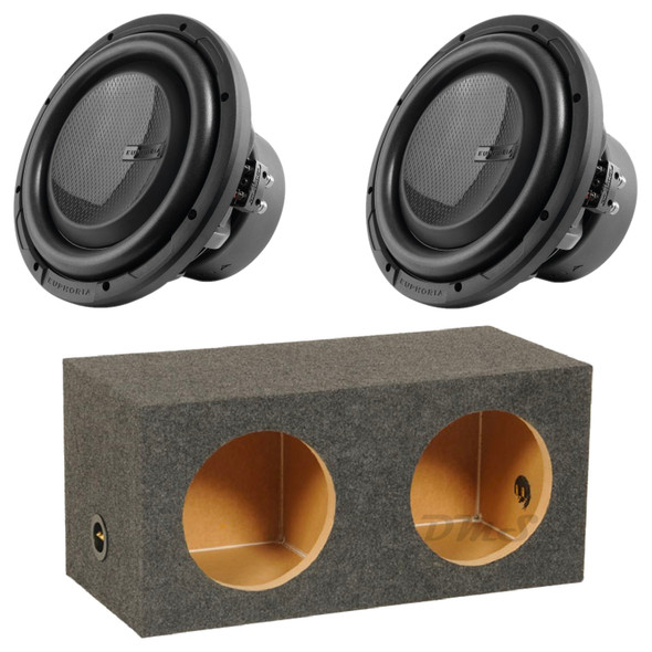 DB Drive Euphoria ERW 10 Package | Dual 10" 1500W D4 Subwoofers & QPower Sealed Box MAIN PHOTO