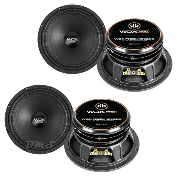 DB Drive WDX PRO8 6.5 Inch 400W 8 Ohm Mid-Bass Speakers | WDXPRO8/6NC.8S (4 Pack) MAIN PHOTO