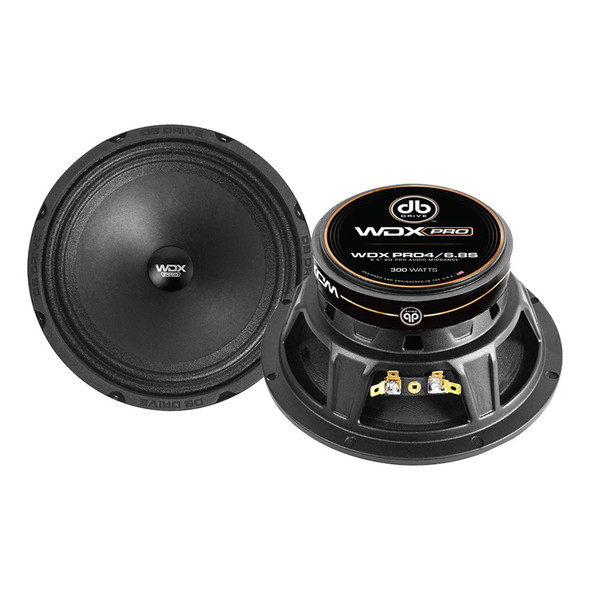 DB Drive WDX PRO4 6.5 Inch 300W 8 Ohm Midrange Speakers | WDXPRO4/6.8S (Pair)