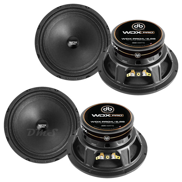 DB Drive WDX PRO4 6.5 Inch 300W 8 Ohm Midrange Speakers | WDXPRO4/6.8S (4 Pack) MAIN PHOTO