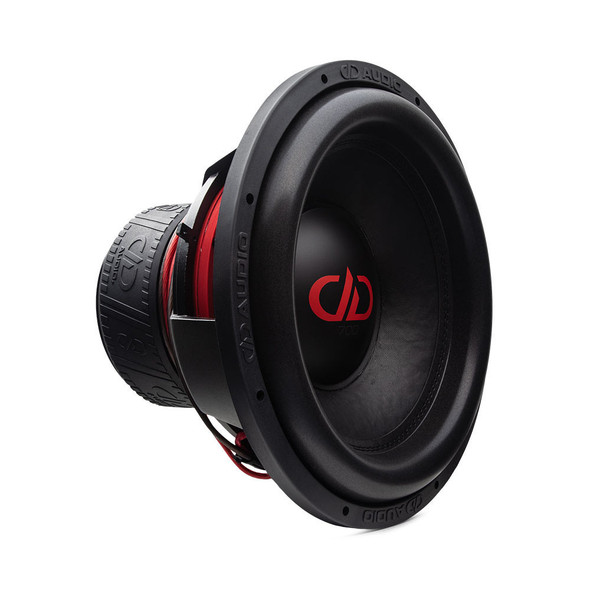 DD Audio 700-Series 15 Inch 4500W DVC 2 Ohm Subwoofers | 715f (Pair) ANGLED PHOTO OF SUBWOOFER