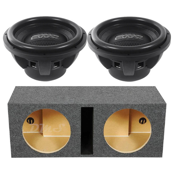 DB Drive Euphoria EWXB 12 Package | Dual 12" 2500W D2 Subwoofer & QPower HD Ported Box MAIN PHOTO