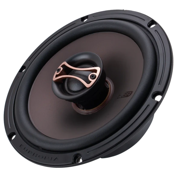 DB Drive Euphoria ESR65 | 6.5 Inch 300W 4 Ohm 2-Way Coaxial Speakers (Pair) ANGLED PHOTO OF SURROUND
