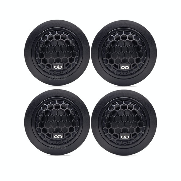 DD Audio D-Series 25MM 125W 4 Ohm Textile Dome Tweeters | D-T25a (4 Pack) MAIN PHOTO
